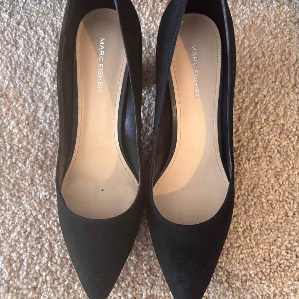 Marc Fisher Classic Black Pointed Heels